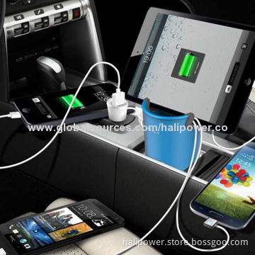 USB Charger For Car with 4 outputs 5V/2.4A